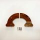 Handcrafted Rainbow Cupboard Handles in Acacia Wood Set